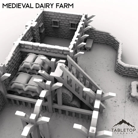 Tabletop Terrain Building Medieval Dairy Farm