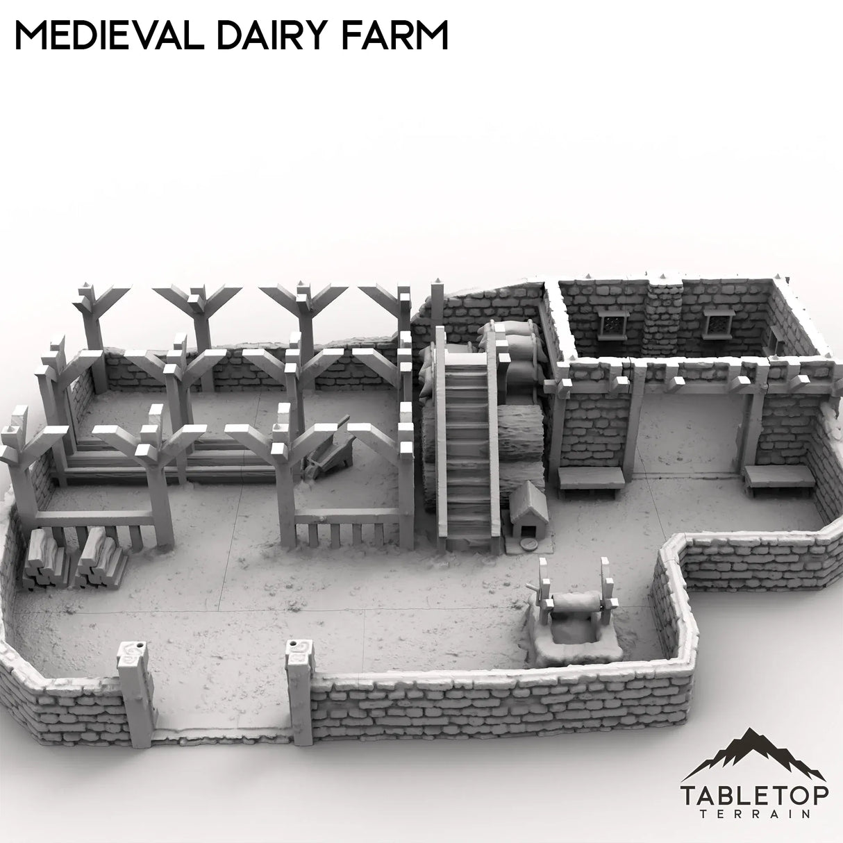 Tabletop Terrain Building Medieval Dairy Farm
