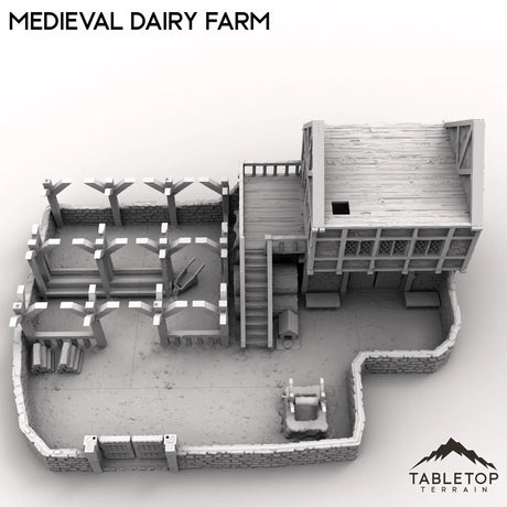 Tabletop Terrain Building Medieval Dairy Farm