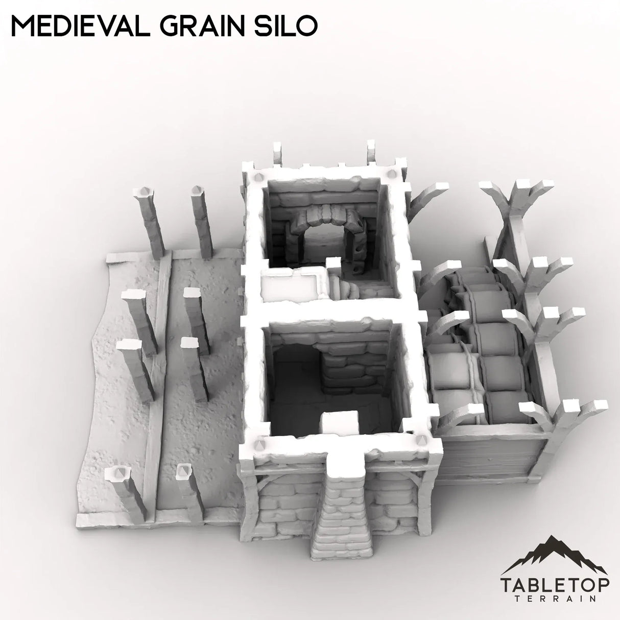 Tabletop Terrain Building Medieval Grain Silo