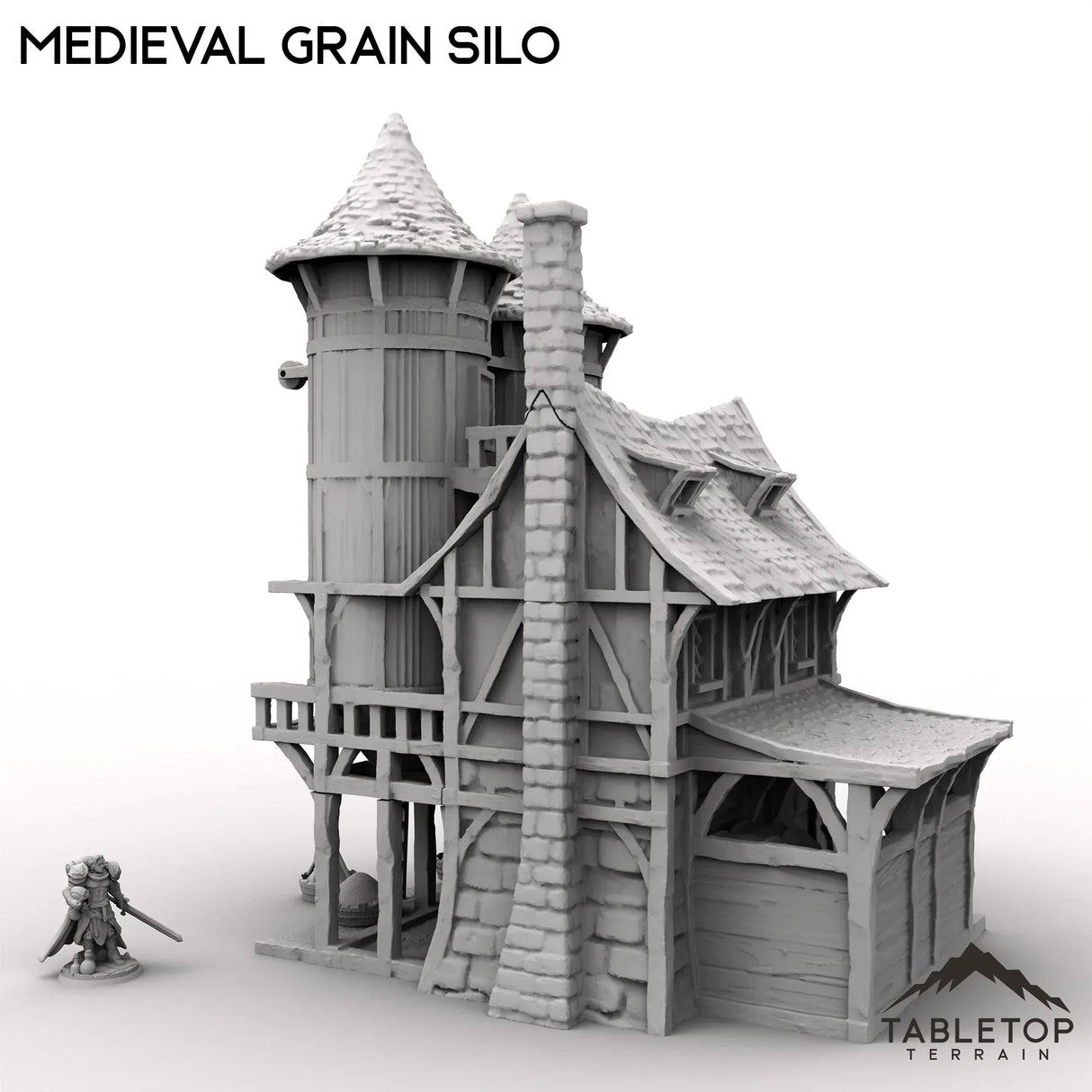 Tabletop Terrain Building Medieval Grain Silo