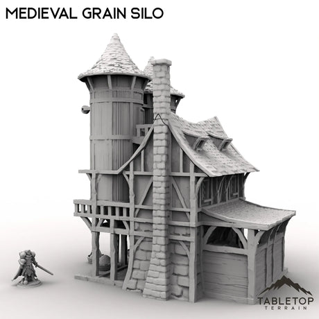 Tabletop Terrain Building Medieval Grain Silo