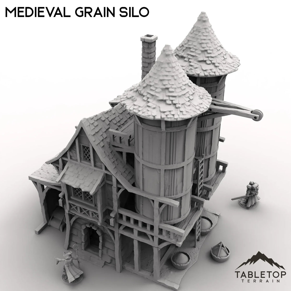 Tabletop Terrain Building Medieval Grain Silo