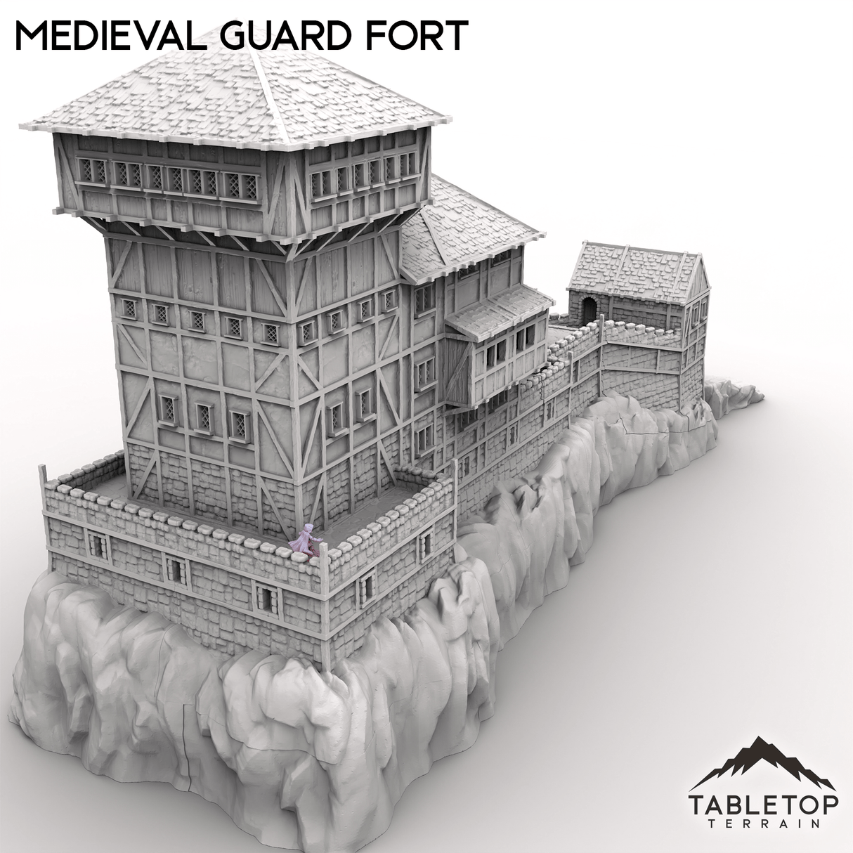 Tabletop Terrain Building Medieval Guard Fort