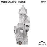 Tabletop Terrain Building Medieval High House