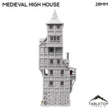 Tabletop Terrain Building Medieval High House