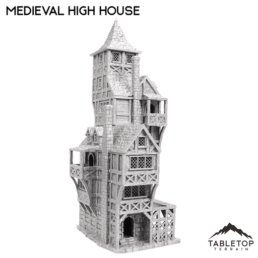 Tabletop Terrain Building Medieval High House