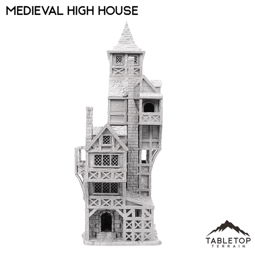 Tabletop Terrain Building Medieval High House
