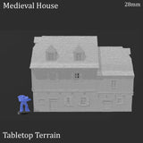 Tabletop Terrain Building Medieval House - WWII Building