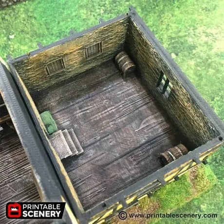 Tabletop Terrain Building Medieval House - WWII Building