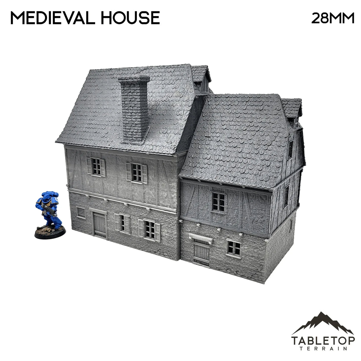 Tabletop Terrain Building Medieval House - WWII Building