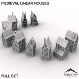 Tabletop Terrain Building Medieval Linear Houses