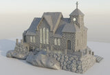 Tabletop Terrain Building Medieval Mountain Church