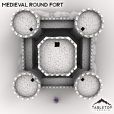 Tabletop Terrain Building Medieval Round Fort