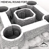 Tabletop Terrain Building Medieval Round Fort