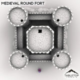 Tabletop Terrain Building Medieval Round Fort