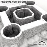 Tabletop Terrain Building Medieval Round Fort