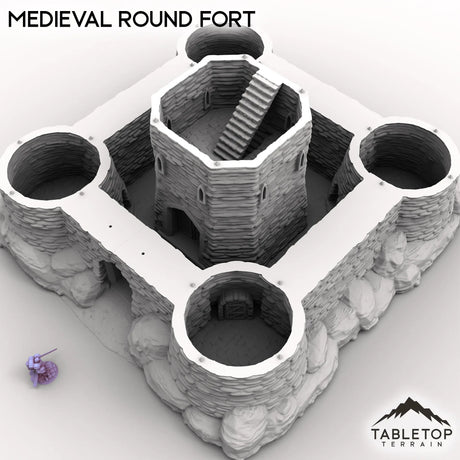 Tabletop Terrain Building Medieval Round Fort