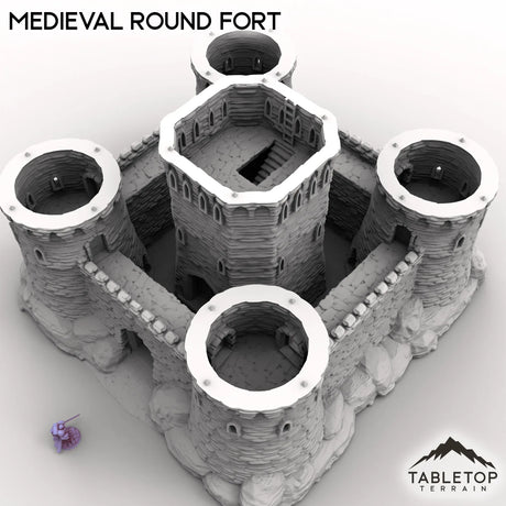 Tabletop Terrain Building Medieval Round Fort