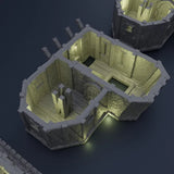 Tabletop Terrain Building Medieval Seaside Warehouse