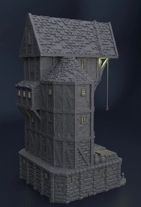 Tabletop Terrain Building Medieval Seaside Warehouse