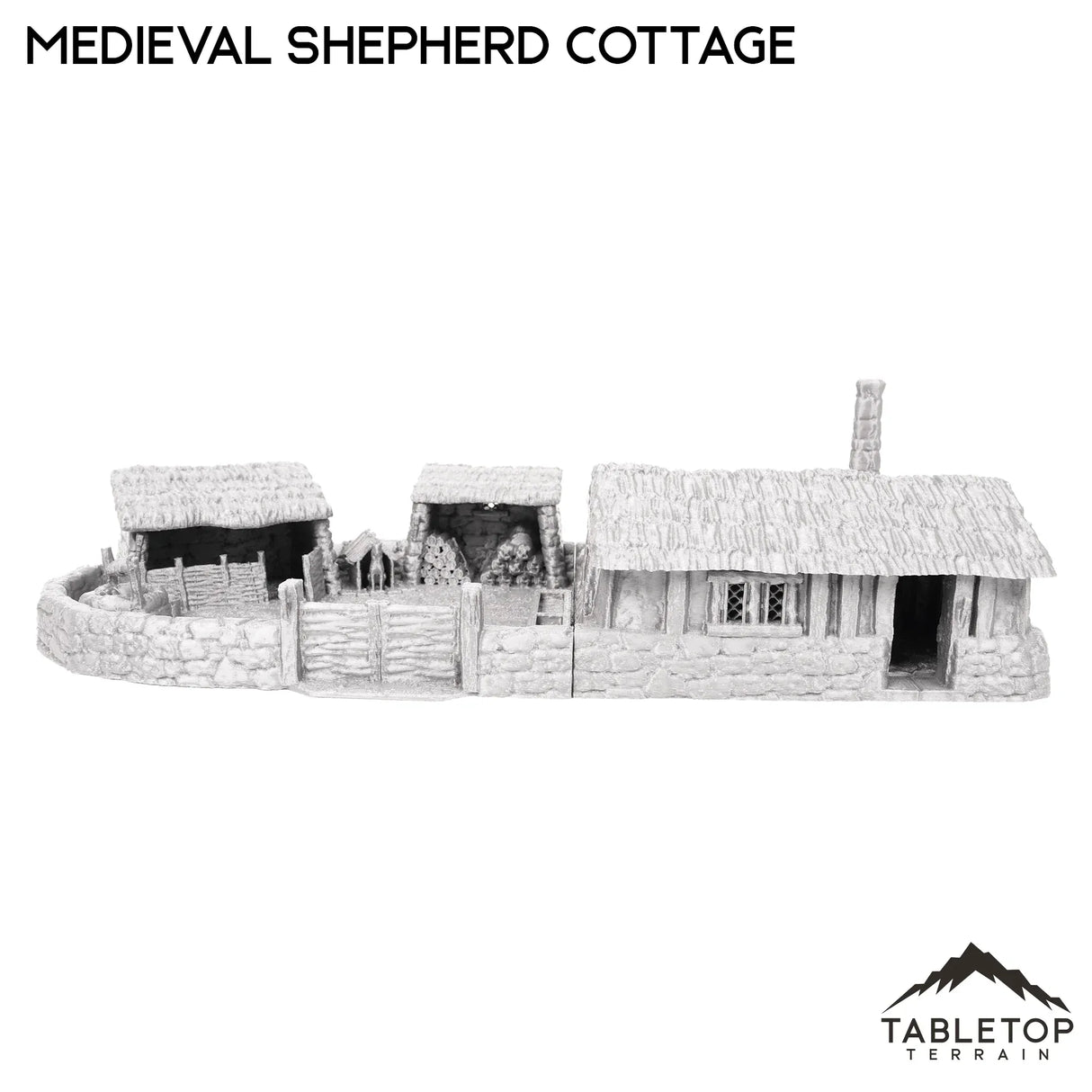Tabletop Terrain Building Medieval Shepherd Cottage