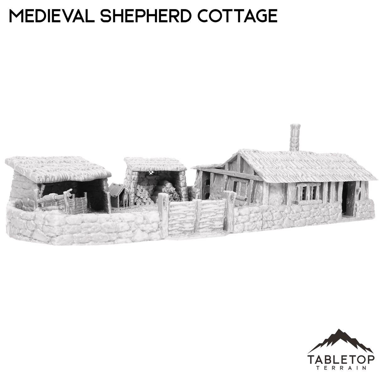 Tabletop Terrain Building Medieval Shepherd Cottage
