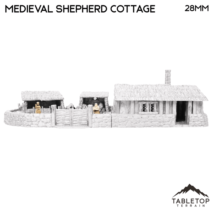 Tabletop Terrain Building Medieval Shepherd Cottage