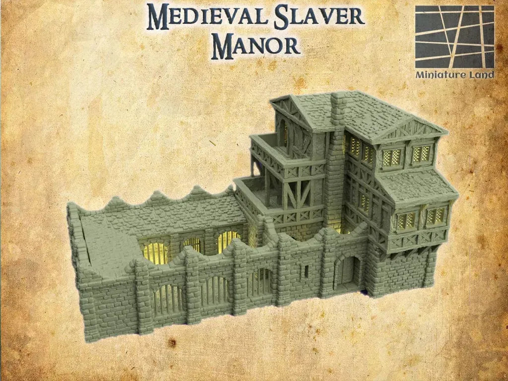 Tabletop Terrain Building Medieval Slaver Manor