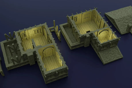 Tabletop Terrain Building Medieval Slaver Manor