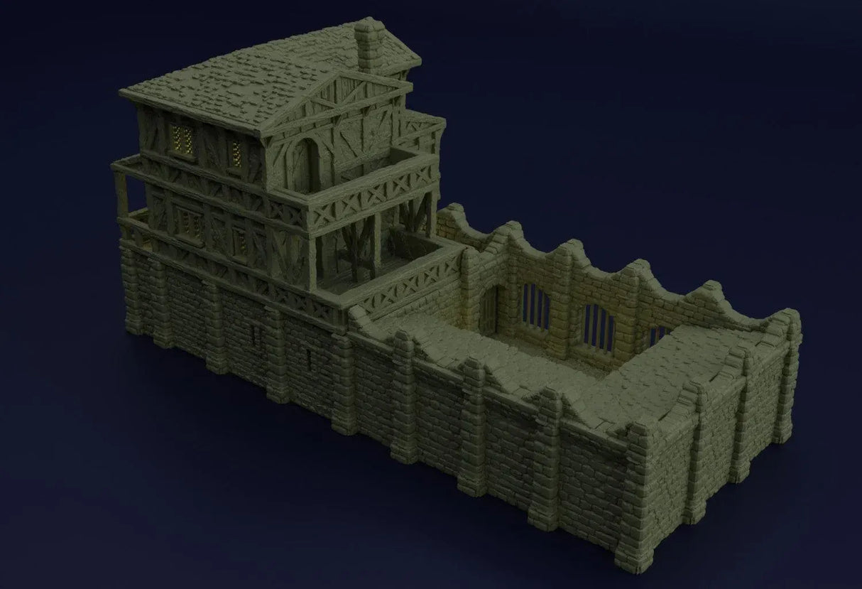 Tabletop Terrain Building Medieval Slaver Manor