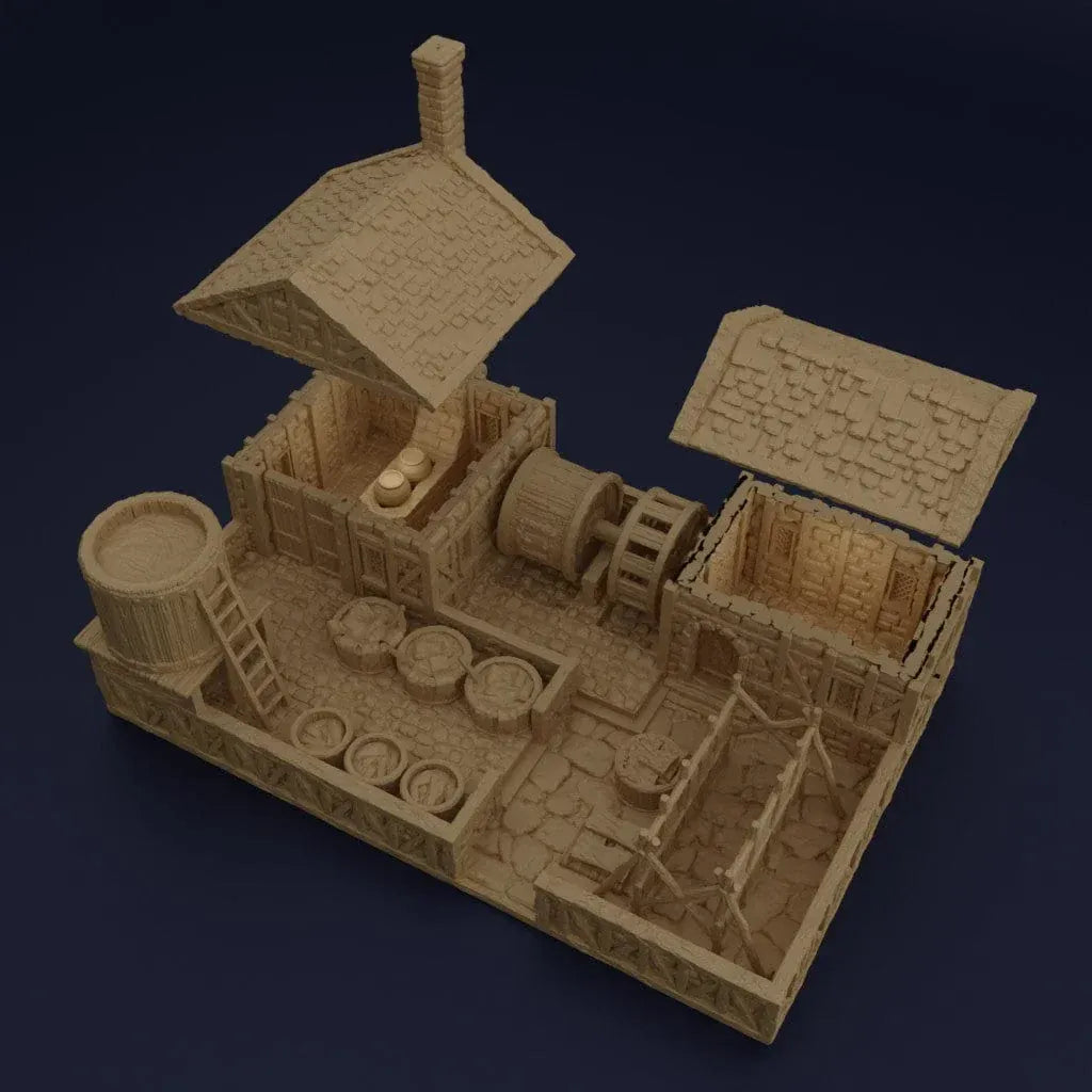 Tabletop Terrain Building Medieval Tannery