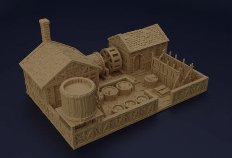 Tabletop Terrain Building Medieval Tannery