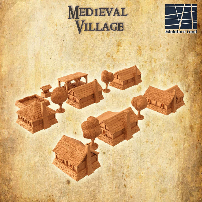 Tabletop Terrain Building Medieval Village
