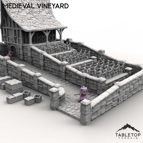 Tabletop Terrain Building Medieval Vineyard