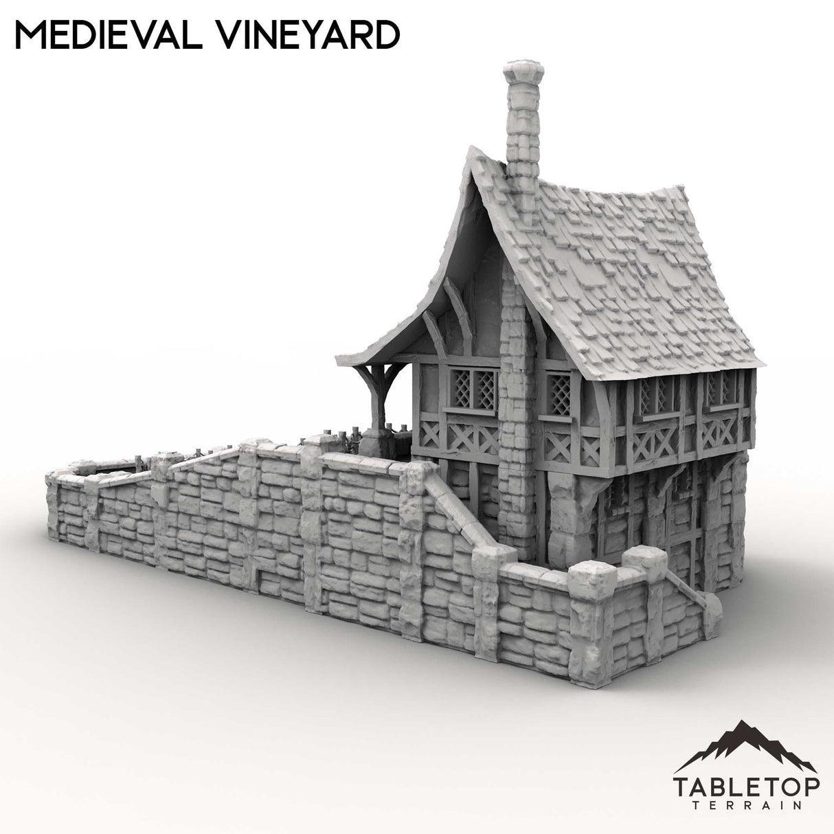 Tabletop Terrain Building Medieval Vineyard