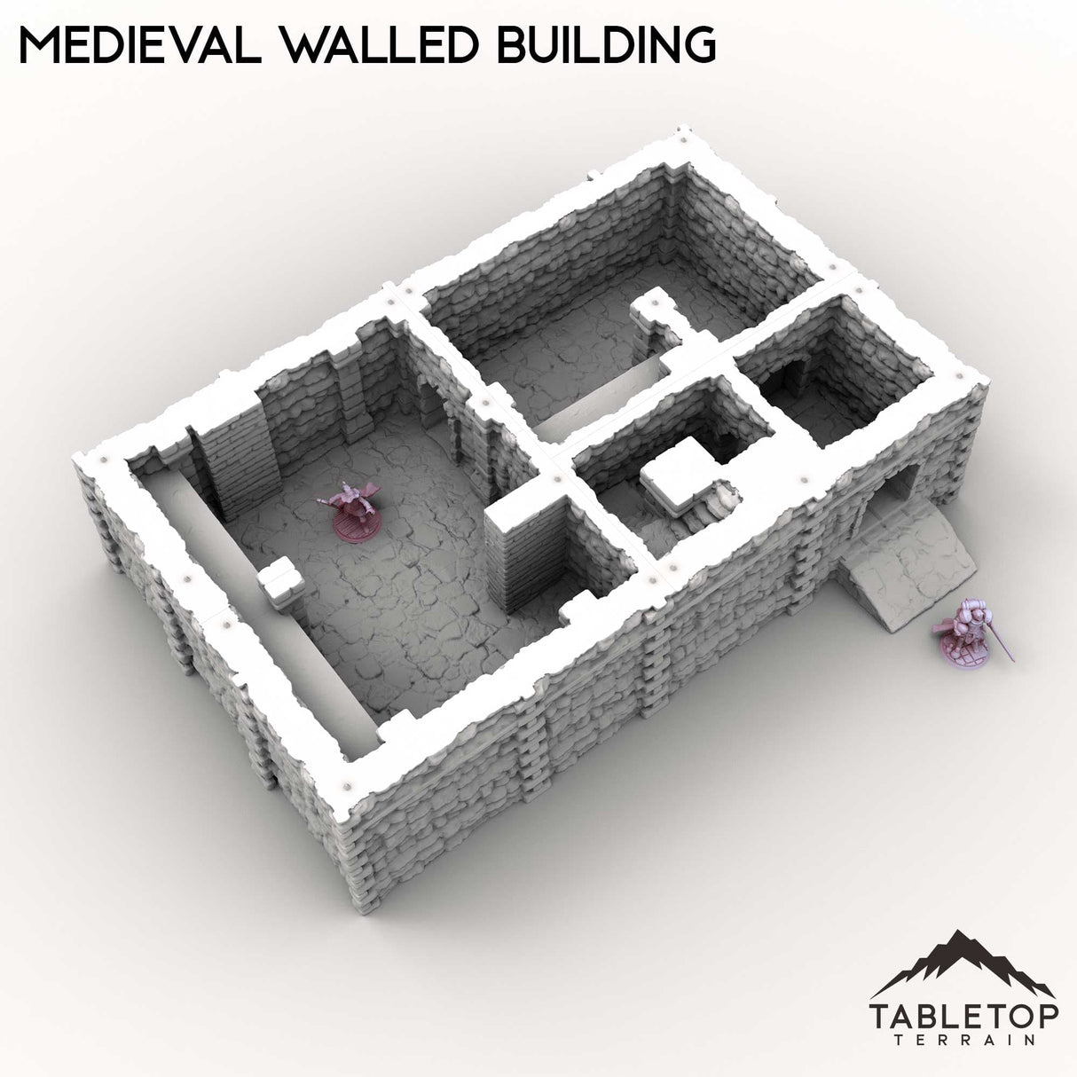 Tabletop Terrain Building Medieval Walled Building