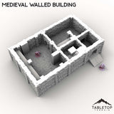 Tabletop Terrain Building Medieval Walled Building