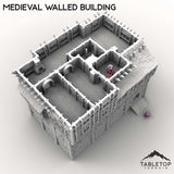 Tabletop Terrain Building Medieval Walled Building