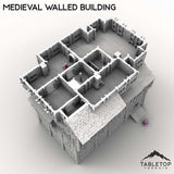 Tabletop Terrain Building Medieval Walled Building