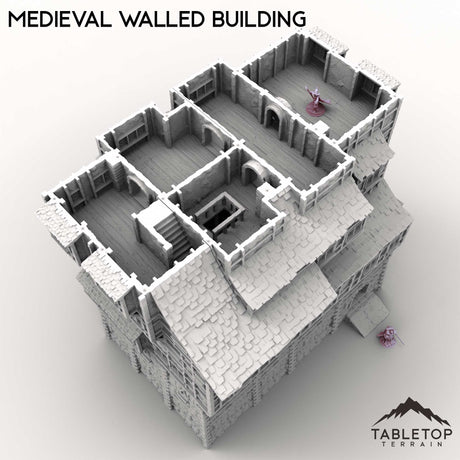 Tabletop Terrain Building Medieval Walled Building