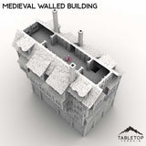 Tabletop Terrain Building Medieval Walled Building
