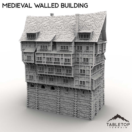 Tabletop Terrain Building Medieval Walled Building