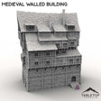 Tabletop Terrain Building Medieval Walled Building