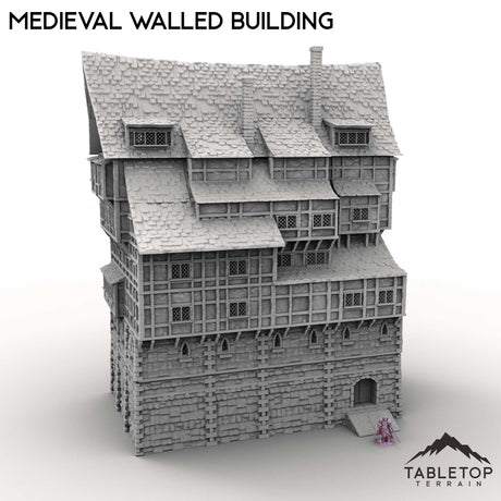Tabletop Terrain Building Medieval Walled Building
