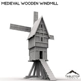 Tabletop Terrain Building Medieval Wooden Windmill