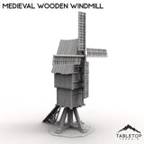 Tabletop Terrain Building Medieval Wooden Windmill