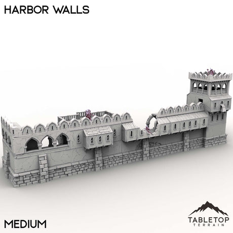 Tabletop Terrain Building Medium / 32mm Harbor Walls