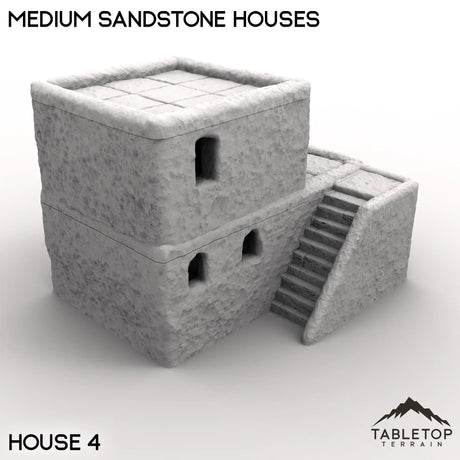 Tabletop Terrain Building Medium Sandstone Houses