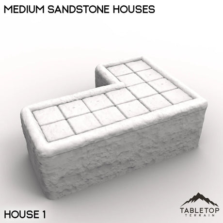 Tabletop Terrain Building Medium Sandstone Houses